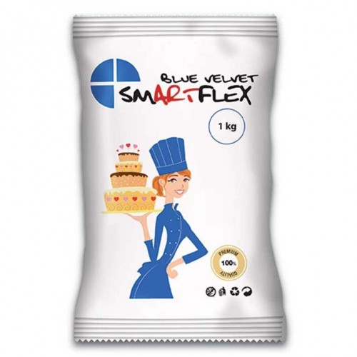 Μπλε Ζαχαρόπαστα Βανίλια SmartFlex Velvet 1Kg