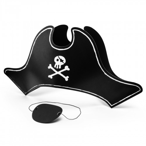 Σετ Χάρτινο Καπέλο Πειρατής Και Καλύπτρα PartyDeco
