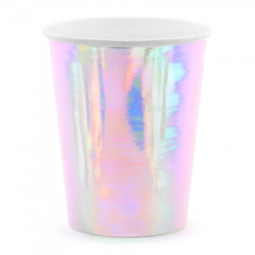 Χάρτινα Ιριδίζοντα Ποτήρια Party Deco
