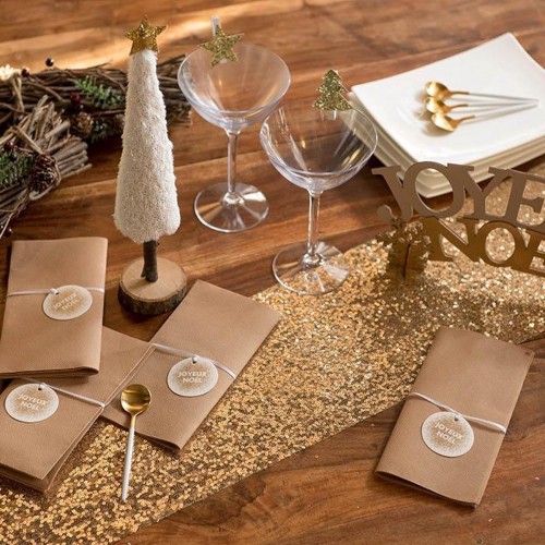 Χρυσές Πούλιες Runner Για Στολισμό Τραπεζιού