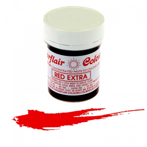 Έξτρα Κόκκινο Χρώμα Πάστας Sugarflair 42γρ.