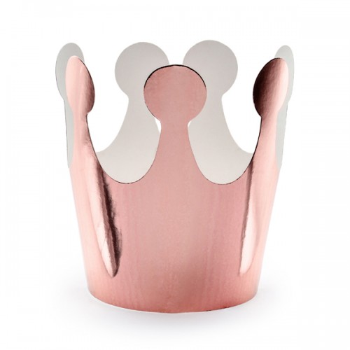 Ροζ Χρυσές Κορώνες Καπελάκια PartyDeco