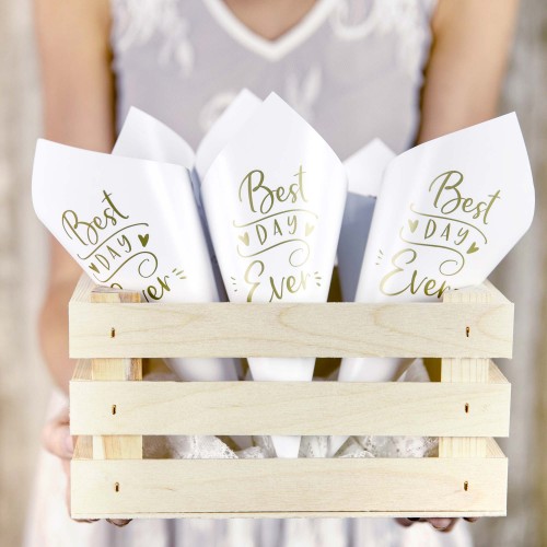 Χωνάκια Για Ρύζι Και Κομφετί 10pcs