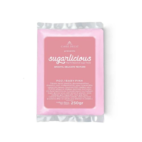 Ζαχαρόπαστα Sugarlicious Ροζ-Baby Pink 250gr