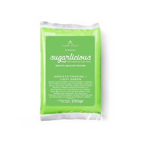 Ζαχαρόπαστα Sugarlicious Πράσινο Ανοιχτό 250gr